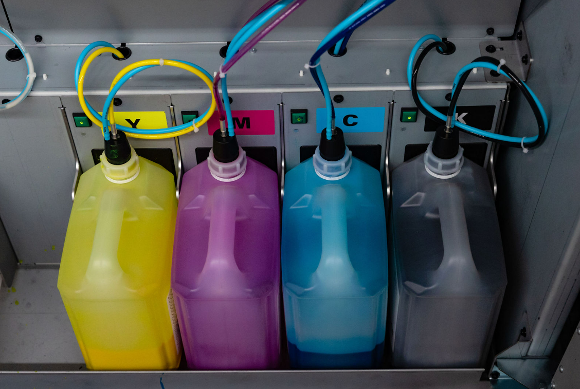 Digital printer ink jugs