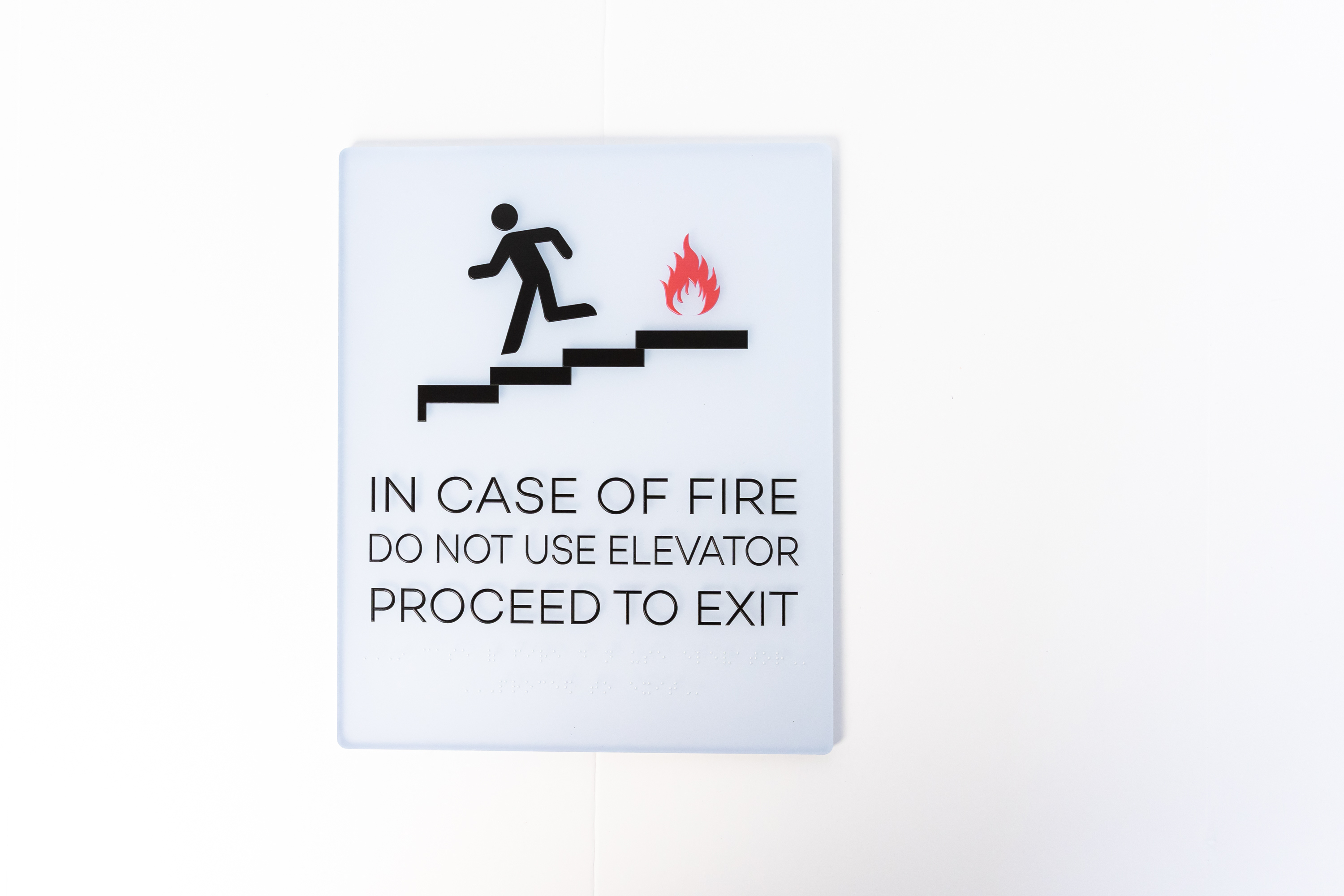 ADA Signage In Case of Fire